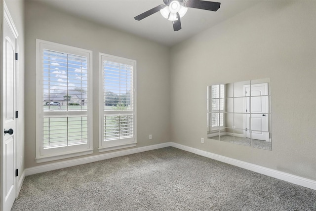 209 Ellis Creek Dr, Weatherford, TX 76085 - carpeted empty room with baseboards and a ceiling fan