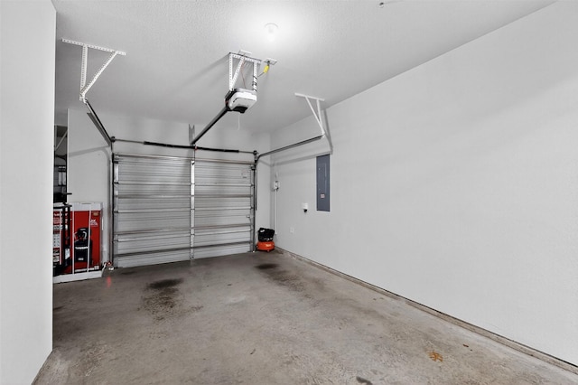 734 Oakleaf Dr, Midlothian, TX 76065 - garage with a garage door opener and electric panel