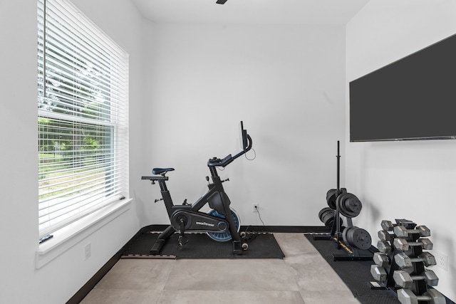 2303 Timber Creek Ct, Cedar Hill, TX 75104 - exercise room featuring baseboards