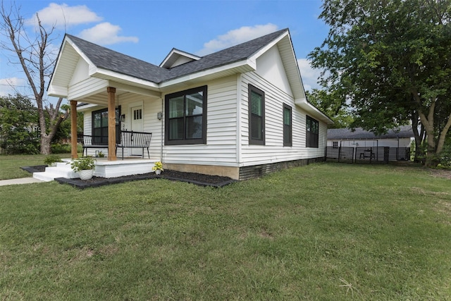 207 W River, Meridian, TX 76665 - view of home's exterior with covered porch and a shingled roof