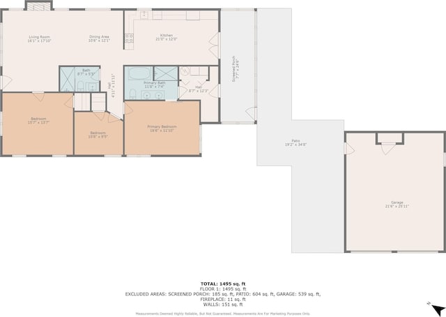 207 W River, Meridian, TX 76665 - room layout