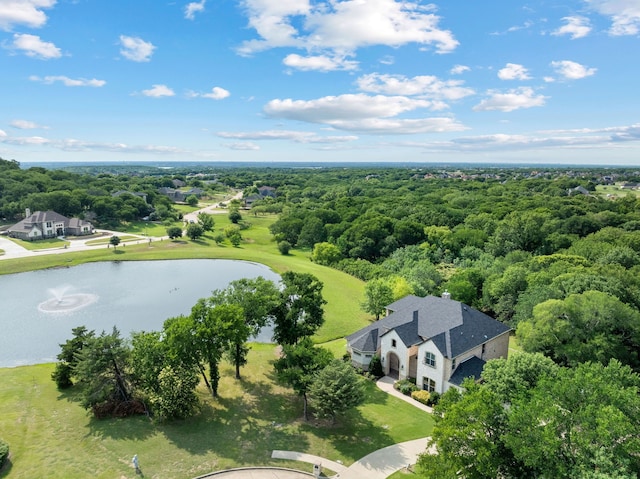 1803 Sunset Xing, Cedar Hill, TX 75104 - bird's eye view of a large body of water and a heavily wooded area