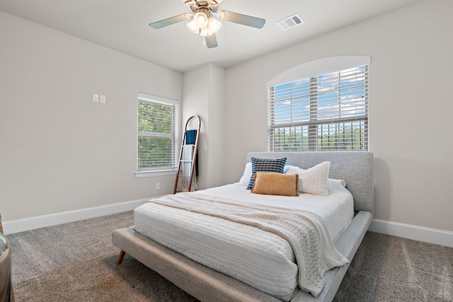 1803 Sunset Xing, Cedar Hill, TX 75104 - carpeted bedroom featuring baseboards and a ceiling fan