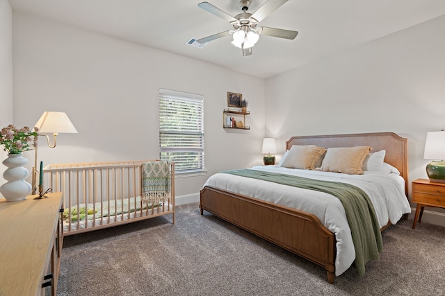 1803 Sunset Xing, Cedar Hill, TX 75104 - bedroom with carpet floors, baseboards, and ceiling fan