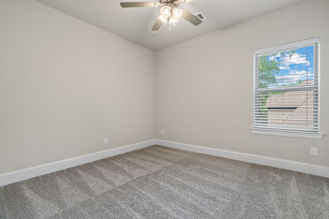 1803 Sunset Xing, Cedar Hill, TX 75104 - spare room with carpet flooring, baseboards, and a ceiling fan
