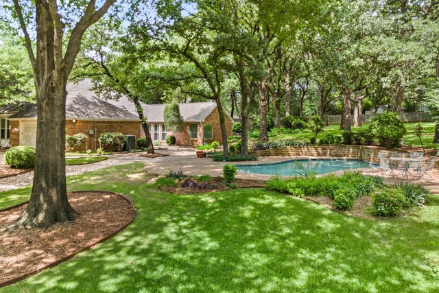 1535 Windsor Forest Trl, Keller, TX 76262 - view of swimming pool with a yard