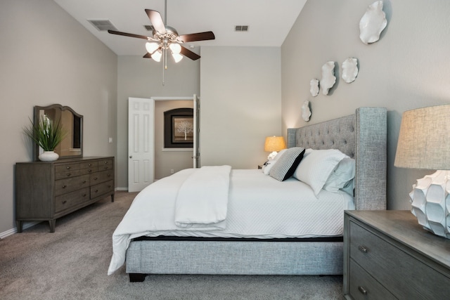 2707 Barnhill Ln, Frisco, TX 75034 - bedroom with carpet flooring, baseboards, and a ceiling fan