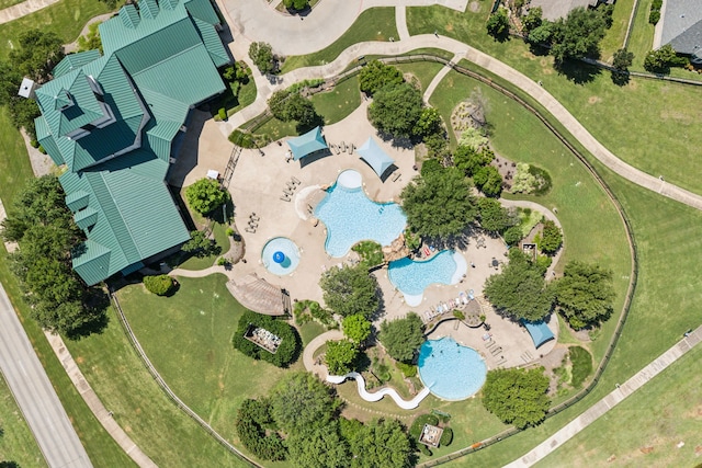 2707 Barnhill Ln, Frisco, TX 75034 - drone / aerial view of a pool
