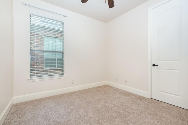 1416 Tangle Ridge Dr, Mckinney, TX 75071 - carpeted spare room featuring a ceiling fan and baseboards