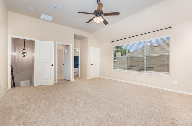 1416 Tangle Ridge Dr, Mckinney, TX 75071 - unfurnished bedroom with carpet flooring, baseboards, and lofted ceiling