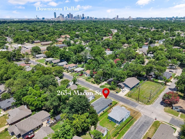 2634 Macon St, Dallas, TX 75215 - aerial view of city skyline