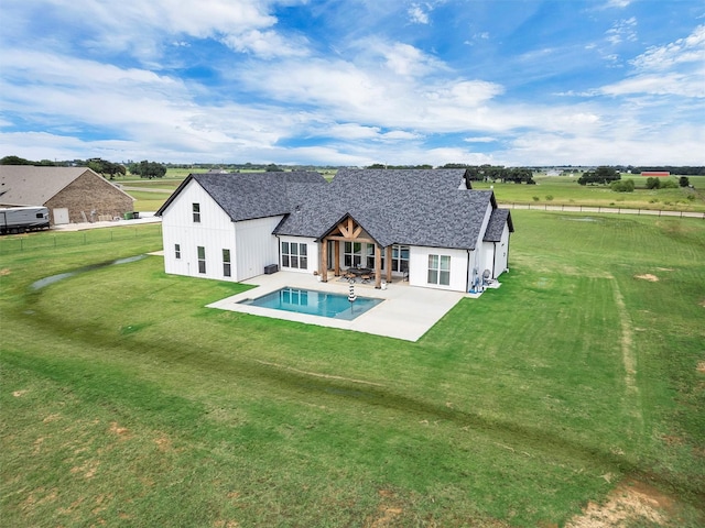 2418 Spirit Ct, Tolar, TX 76476 - rear view of property with a patio and roof with shingles