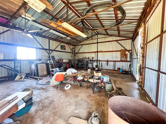 5260 County Road 268, Anson, TX 79501 - garage with metal wall