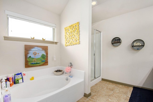 407 Dill Rd, Weatherford, TX 76085 - bathroom with a bath and a stall shower