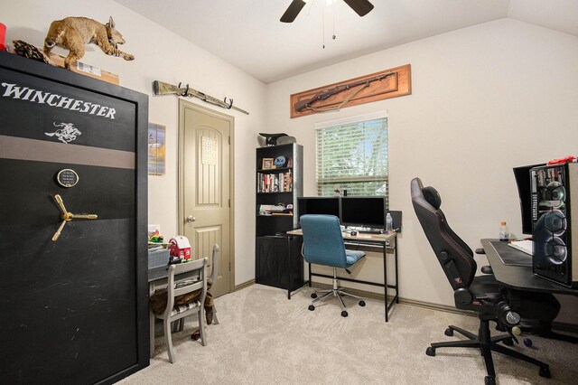 407 Dill Rd, Weatherford, TX 76085 - bedroom with a nursery area, vaulted ceiling, and carpet flooring