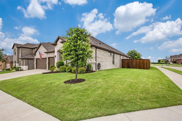 2921 Crossbow Ln, Celina, TX 75009 - view of front of home with a residential view, a garage, brick siding, and concrete driveway