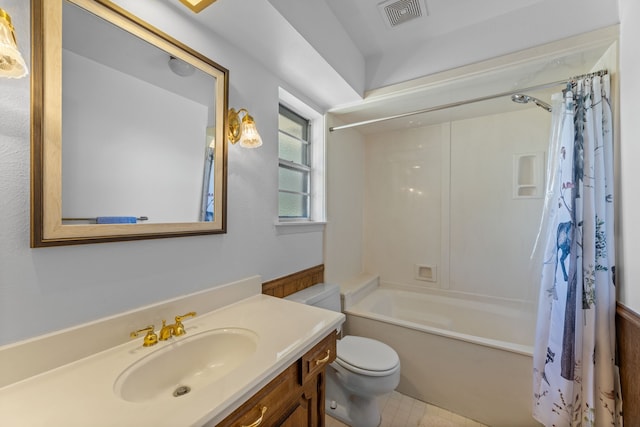 208 Ashe Bend Dr, Rowlett, TX 75087 - full bath with vanity, toilet, and shower / bath combo with shower curtain