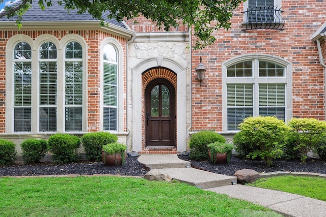 1331 Crockett Dr, Frisco, TX 75033 - entrance to property featuring brick siding