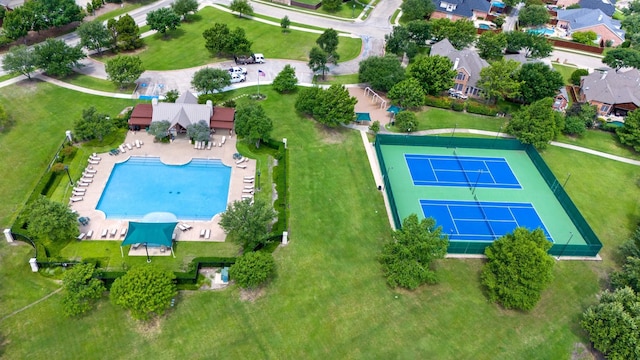1331 Crockett Dr, Frisco, TX 75033 - view of property location featuring a pool area and nearby suburban area