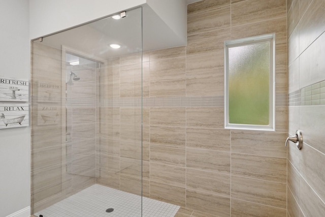 1416 Bearpath Way, Gunter, TX 75058 - bathroom featuring tiled shower