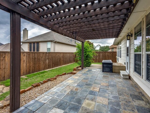 3604 Camino Trl, Mckinney, TX 75070 - view of patio with a pergola