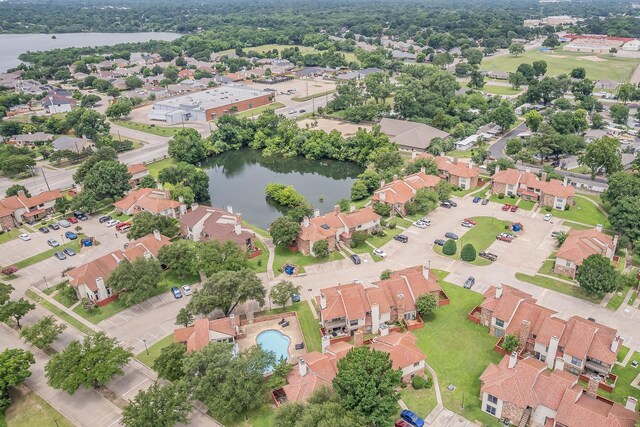 920 Turtle Cv Unit 252, Irving, TX 75060 - aerial perspective of suburban area featuring a nearby body of water