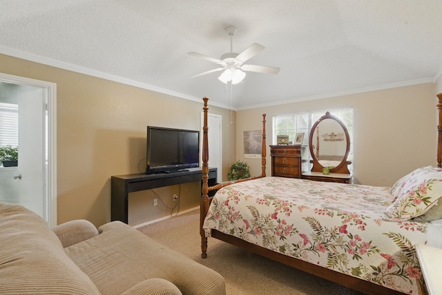 1508 Haven Pl, Allen, TX 75002 - carpeted bedroom featuring crown molding and a ceiling fan