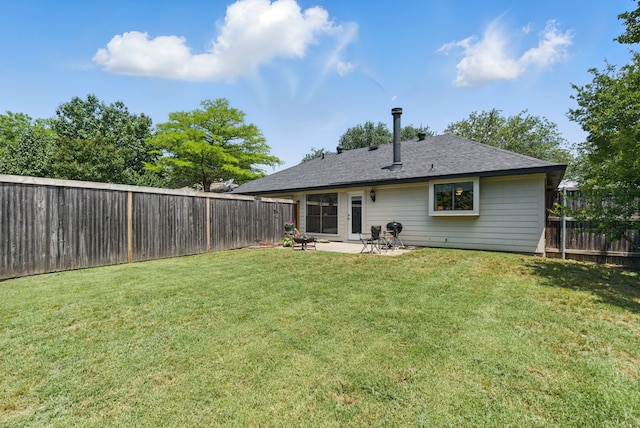 1508 Haven Pl, Allen, TX 75002 - back of property with a patio and a shingled roof