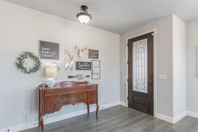2014 Slow Stream Dr, Royse City, TX 75189 - foyer with wood finished floors and baseboards