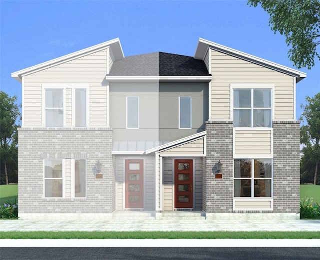 916 Ash Rd, Plano, TX 75075 - contemporary house with brick siding