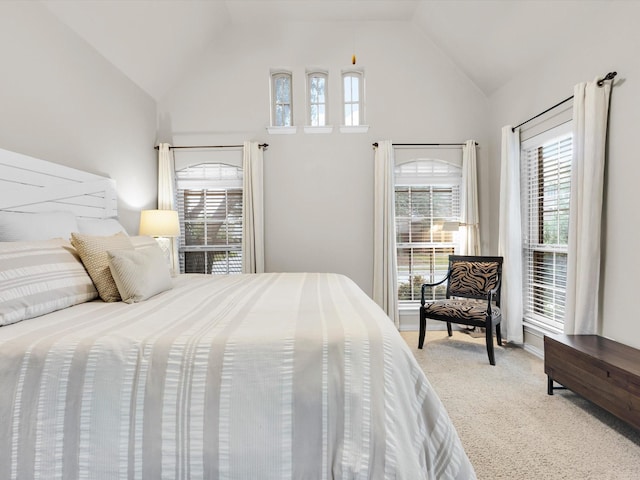 4344 Kestrel Way, Carrollton, TX 75010 - carpeted bedroom with vaulted ceiling and multiple windows
