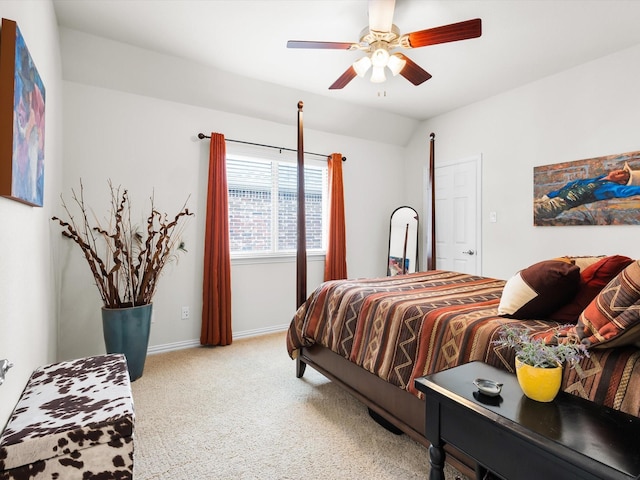 4344 Kestrel Way, Carrollton, TX 75010 - bedroom with carpet and a ceiling fan