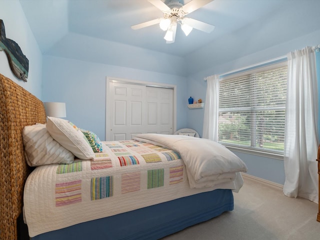 6301 Bermuda Dunes Dr, Plano, TX 75093 - bedroom featuring carpet, a closet, and ceiling fan