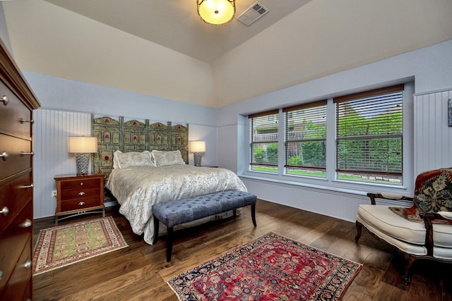 9708 Sinclair St, Fort Worth, TX 76244 - bedroom featuring wood finished floors and high vaulted ceiling