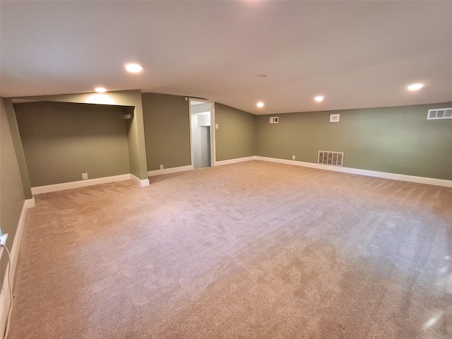 3717 W Spurgeon St, Fort Worth, TX 76133 - finished below grade area featuring recessed lighting, carpet floors, and baseboards