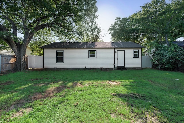 228 Harrison Ln, Hurst, TX 76053 - back of property featuring entry steps