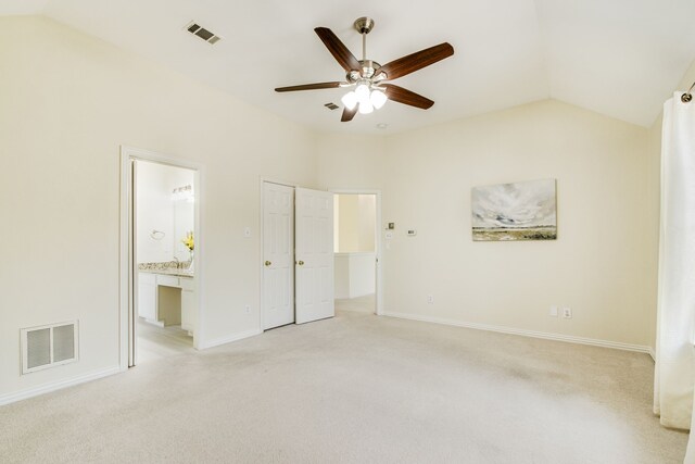 2001 Bosbury Dr, Flower Mound, TX 75028 - full bath featuring vaulted ceiling, vanity, a stall shower, baseboards, and tile patterned floors
