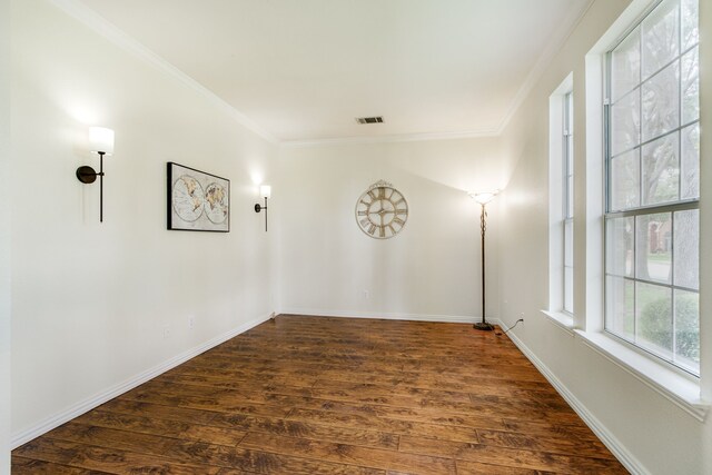 2001 Bosbury Dr, Flower Mound, TX 75028 - entrance foyer with a chandelier, a high ceiling, wood-type flooring, ornamental molding, and french doors