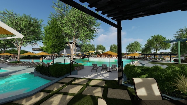 1905 Hazel Lily Run, Mesquite, TX 75181 - community pool with a patio area