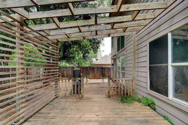317 Stately Oak Ln, Lake Dallas, TX 75065 - view of wooden terrace