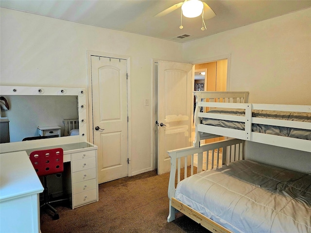 203 Hollywood St, Coleman, TX 76834 - carpeted bedroom featuring an office area