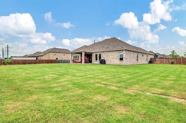 288 Ontario Loop, Sunnyvale, TX 75182 - back of house with a patio area, brick siding, and central air condition unit