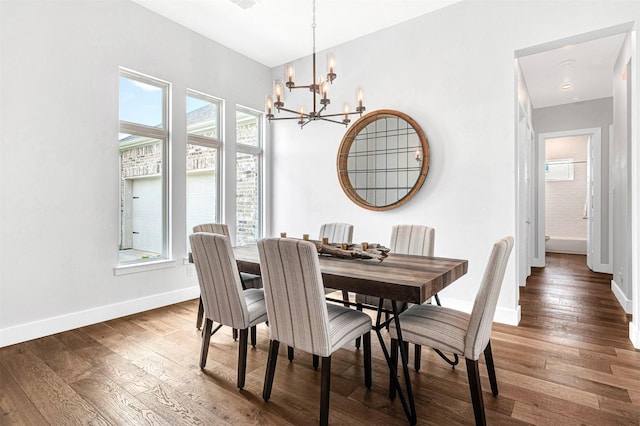 288 Ontario Loop, Sunnyvale, TX 75182 - dining space with a chandelier, plenty of natural light, and baseboards