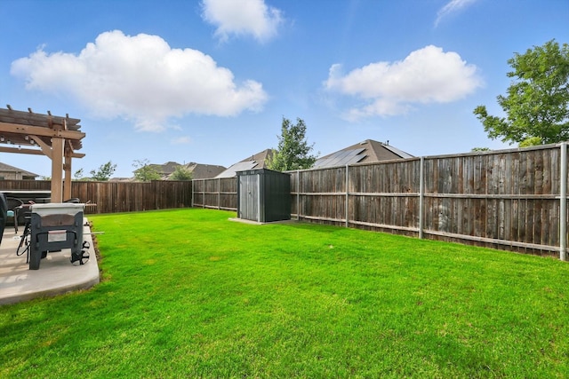 6105 Hightower St, Celina, TX 76227 - view of yard featuring a patio area and a pergola