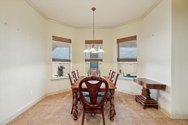 6708 Mustang Trl, Sanger, TX 76266 - dining space with plenty of natural light and crown molding