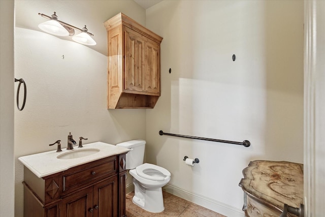 6708 Mustang Trl, Sanger, TX 76266 - bathroom with vanity and tile patterned floors