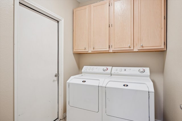10120 Preston Vineyard Dr, Frisco, TX 75035 - laundry room featuring independent washer and dryer and cabinet space