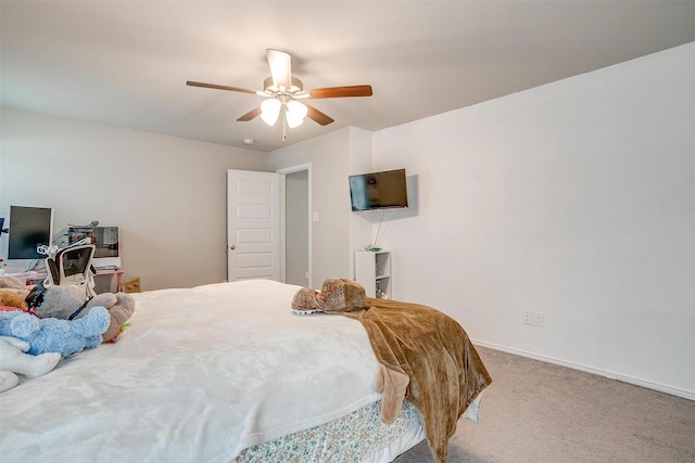 2604 Norite Dr, Fort Worth, TX 76108 - carpeted bedroom featuring ceiling fan and baseboards