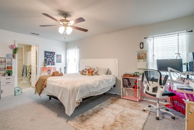 2604 Norite Dr, Fort Worth, TX 76108 - carpeted bedroom with ceiling fan