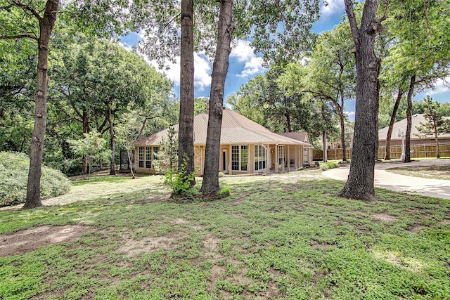 3308 Corn Valley Rd, Grand Prairie, TX 75052 - view of front of property with curved driveway